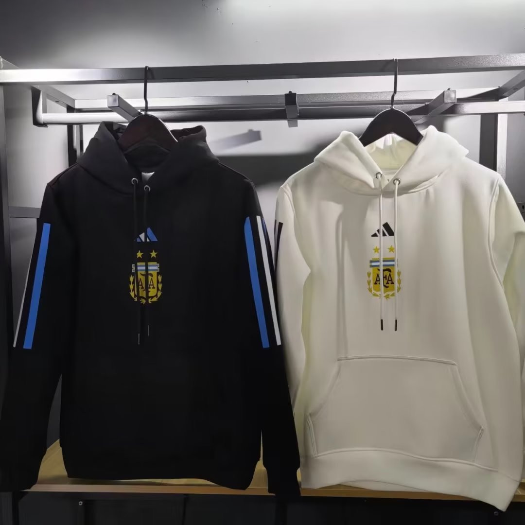 Argentina Soccer Sweatshirt Replica Black Pullover 2022 Men's (Hoodie)