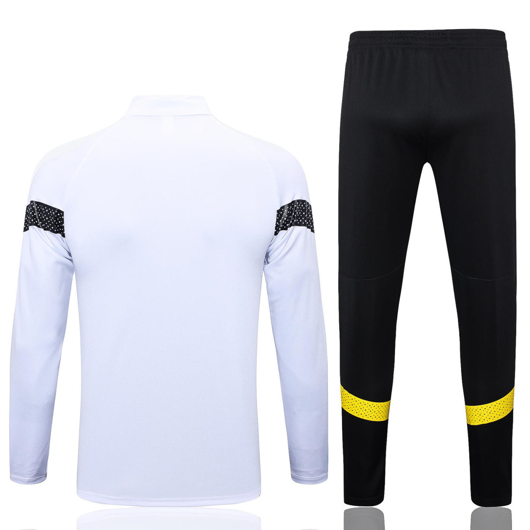 Borussia Dortmund Soccer Jacket + Pants Replica White 2022/23 Mens