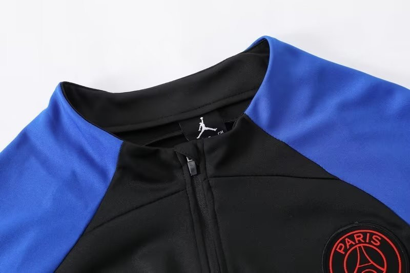 PSG x Jordan Soccer Training Suit Replica Black x Blue 2022/23 Mens