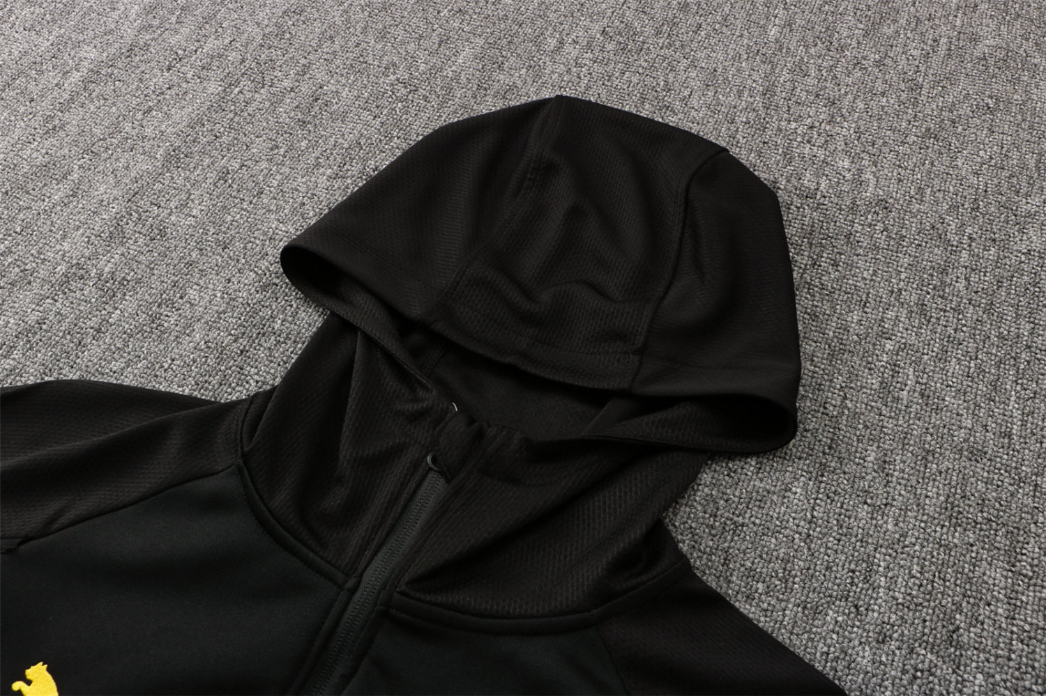 Borussia Dortmund Soccer Training Suit Jacket + Pants Hoodie Black Mens 2021/22