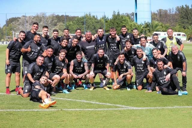 Argentina Soccer Training Jersey Replica Black Mens 2022