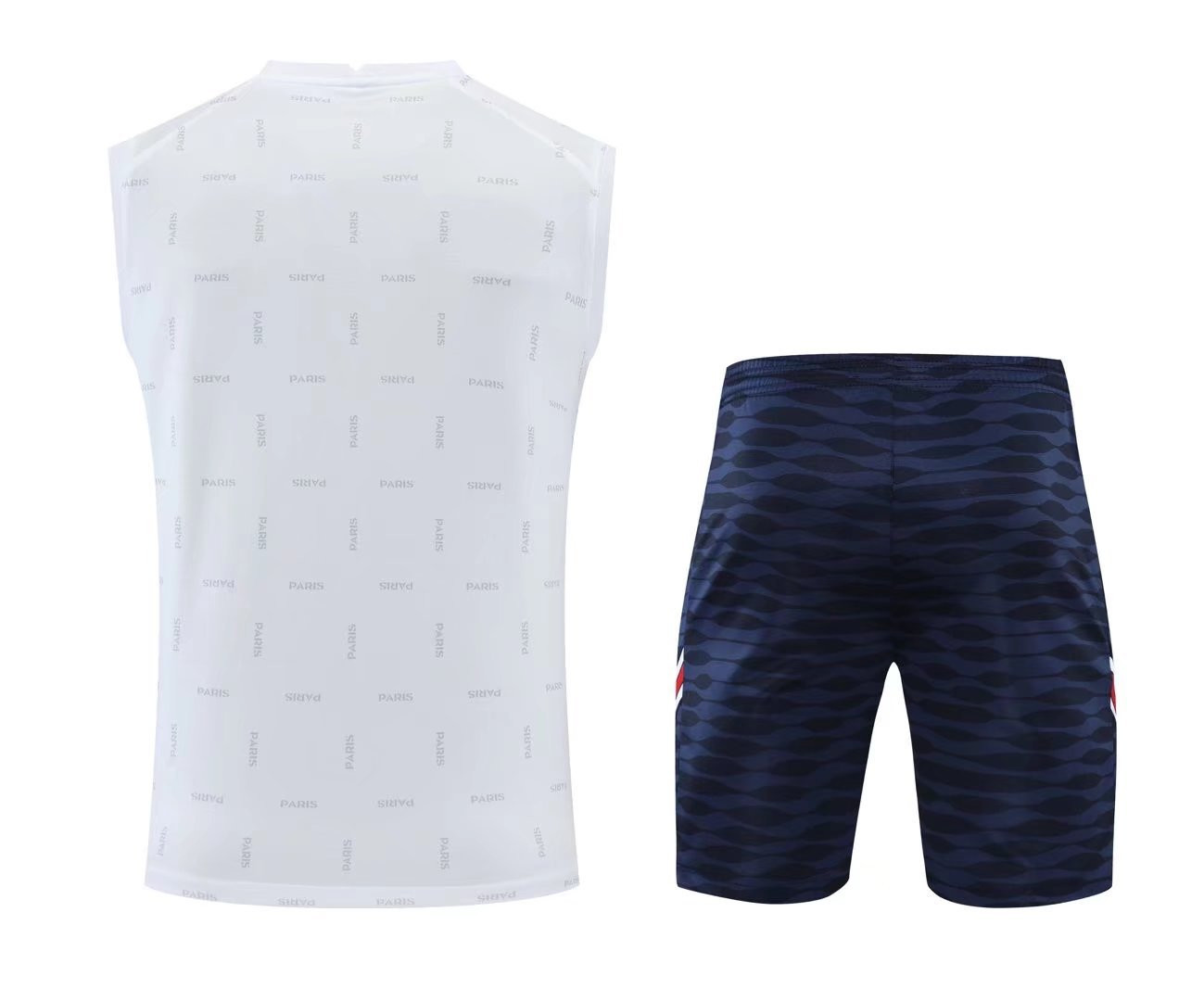 PSG x Jordan Soccer Training Suit Singlet + Short White Mens 2022/23