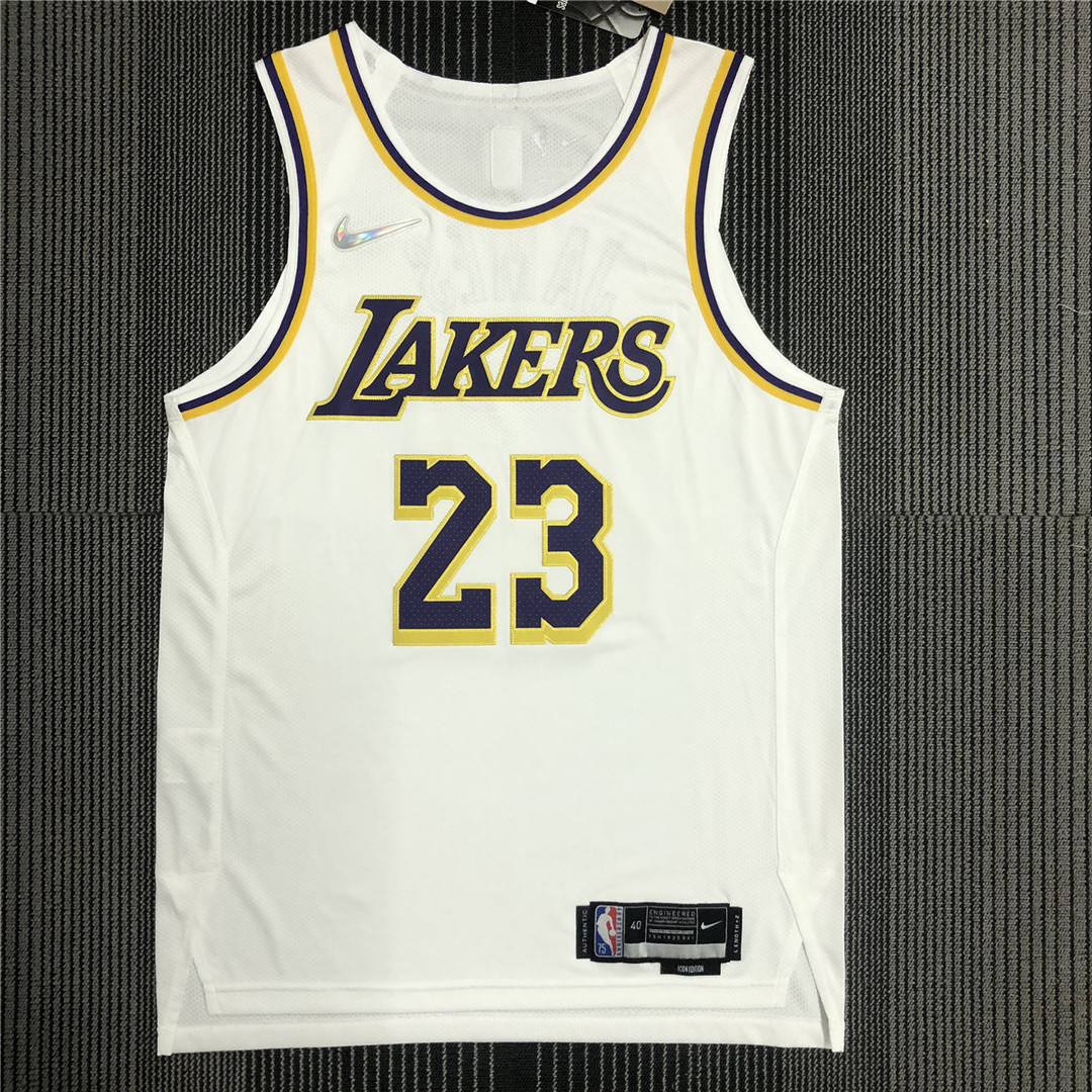 Los Angeles Lakers Jersey White Mens 2022 Association Edition