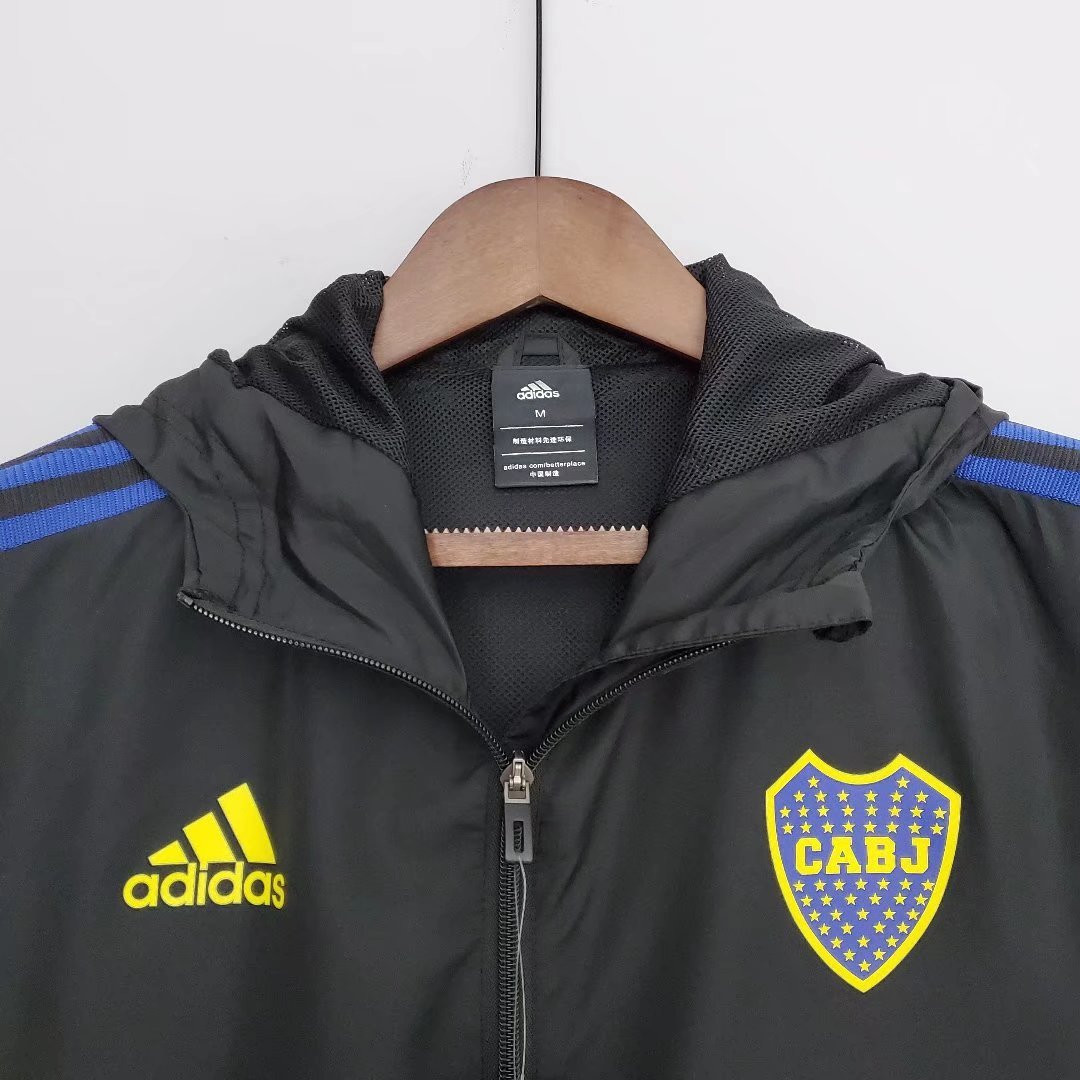 Boca Juniors Soccer Windrunner Jacket Black Mens 2022/23