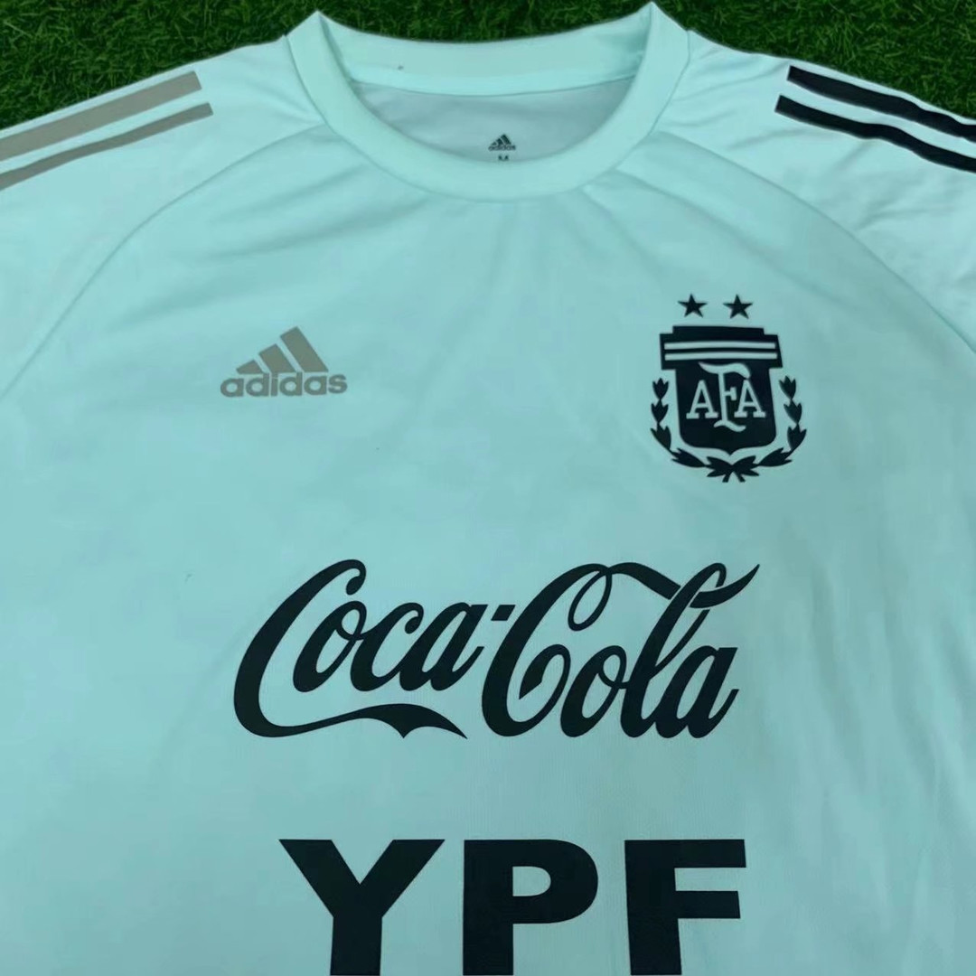 Argentina Soccer Training Jersey Replica White Mens 2022