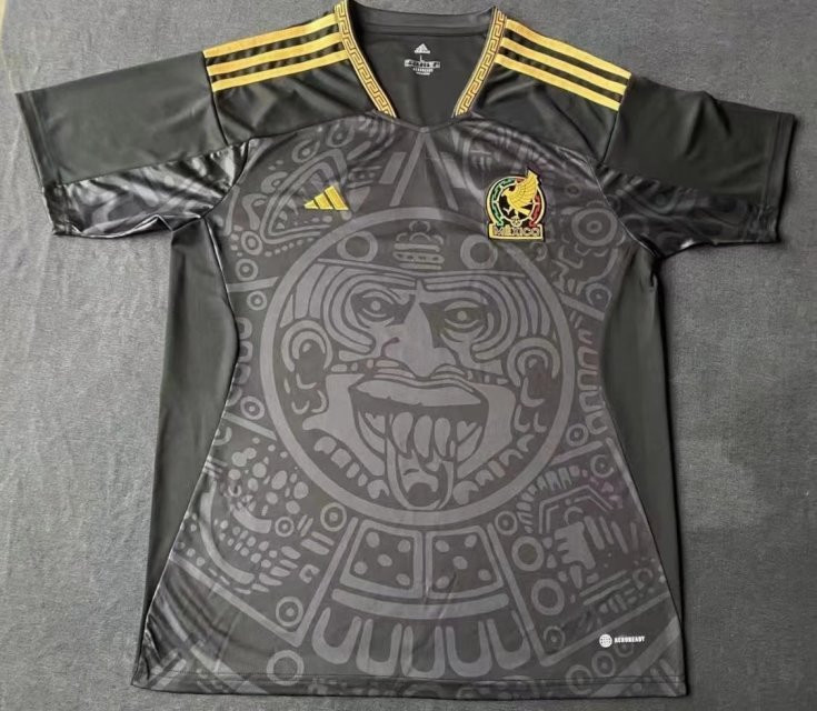 Mexico Soccer Jersey Replica Special Edition Black Mens 2022