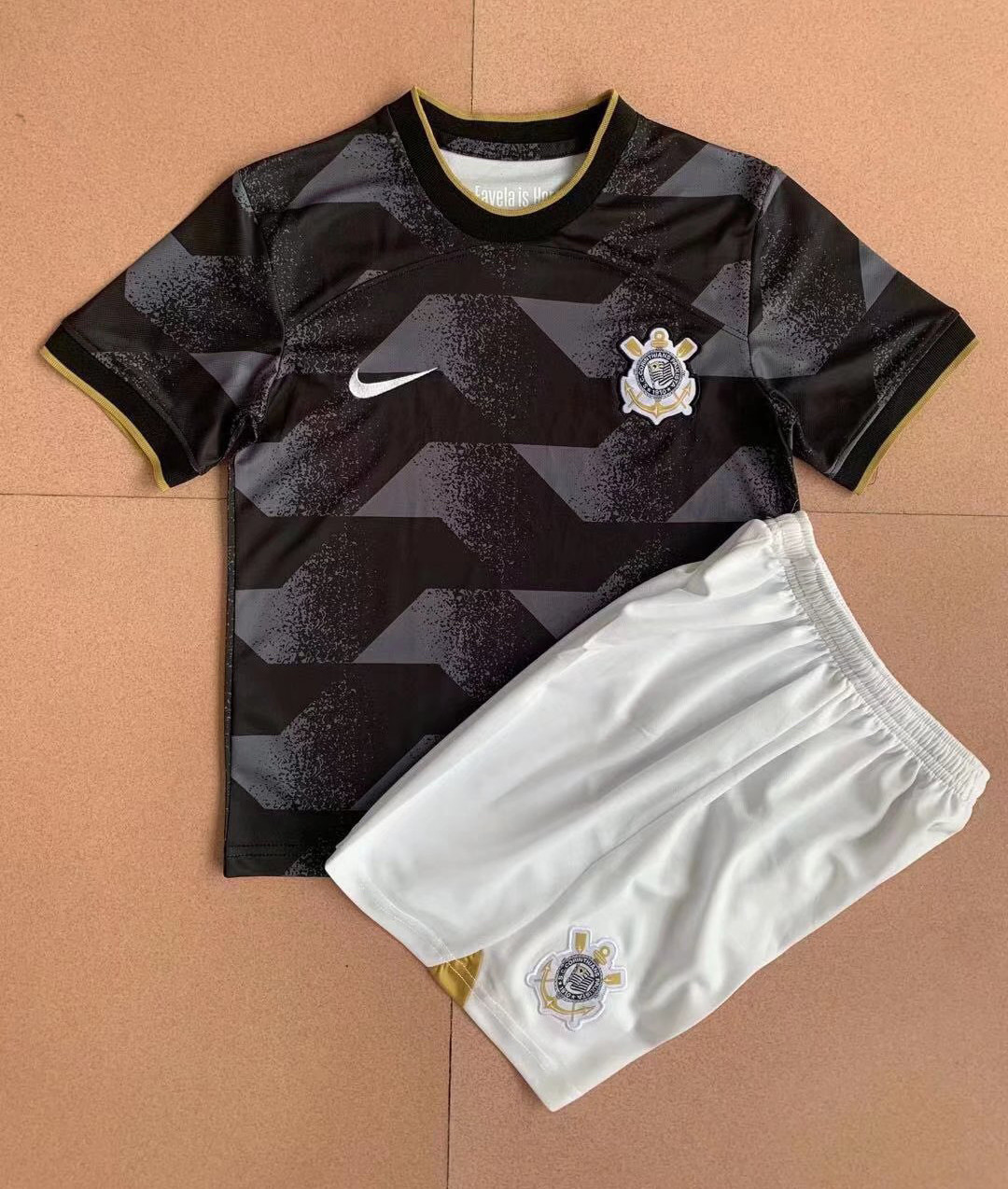 Corinthians Soccer Jersey + Short Replica Away Youth 2022/23