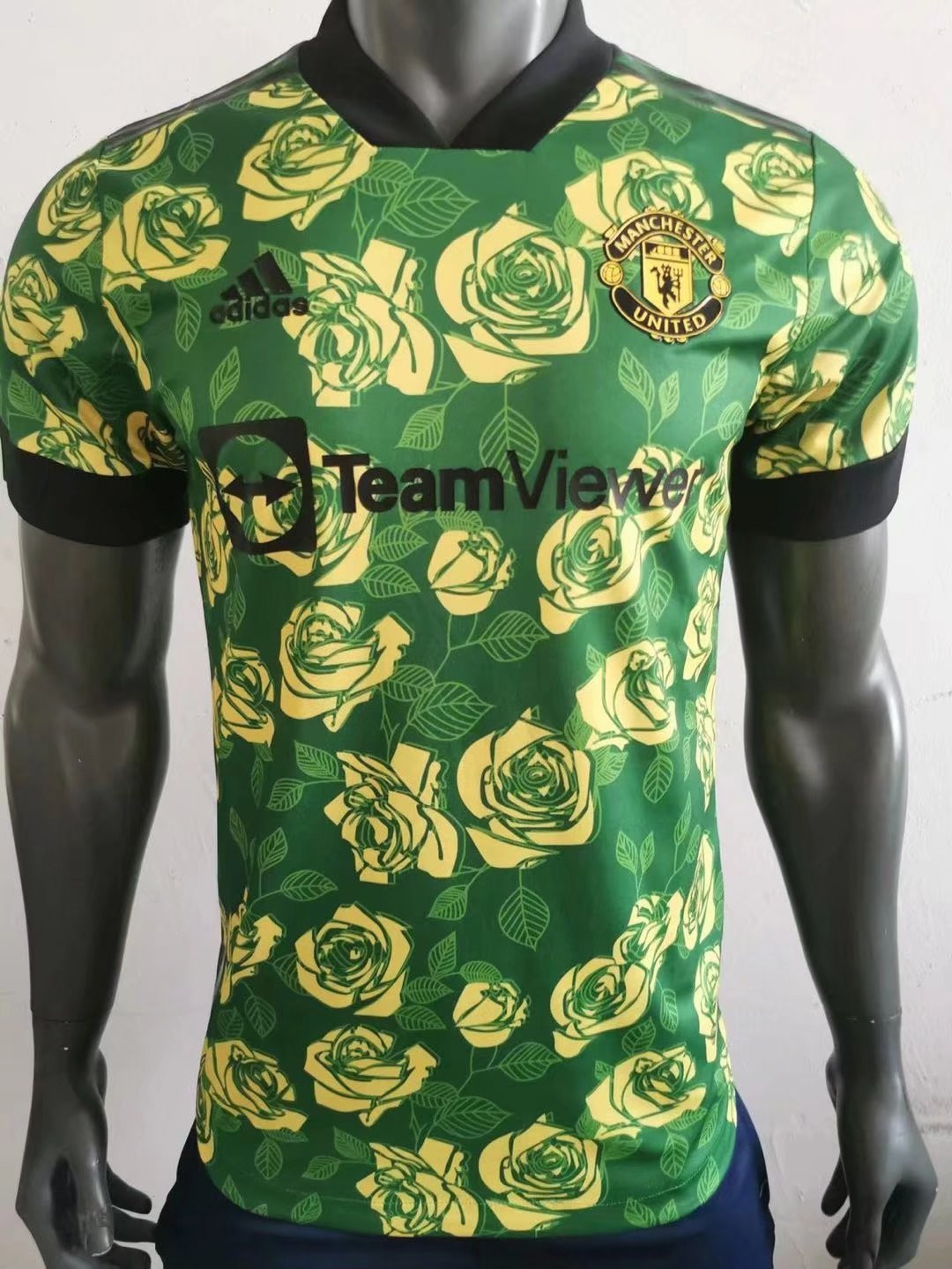 Manchester United Soccer Jersey Replica Special Edition Green Rose Mens 2022/23 (Match)
