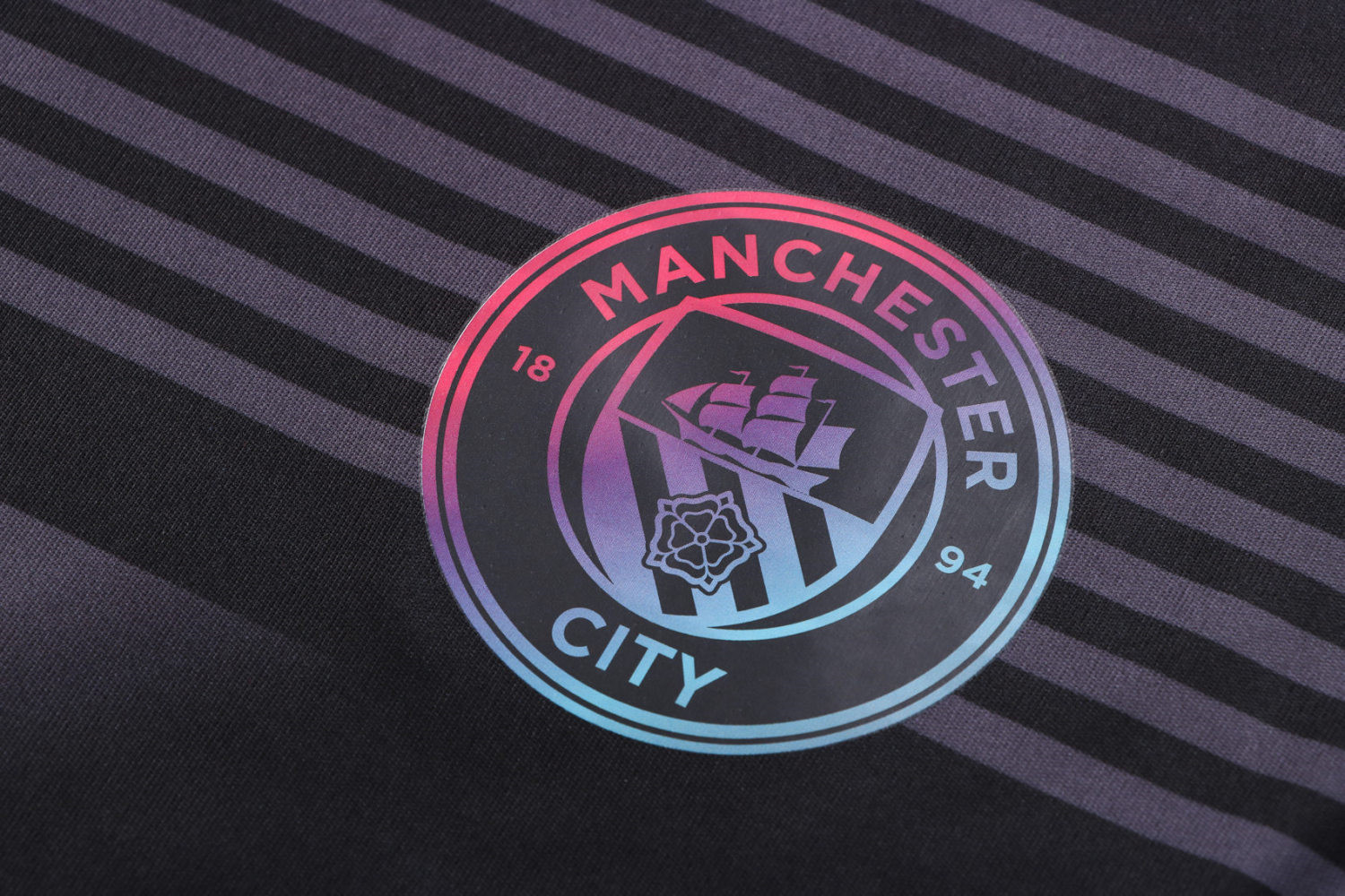 Manchester City 2022-23 Black Soccer Jersey + Short Replica Mens