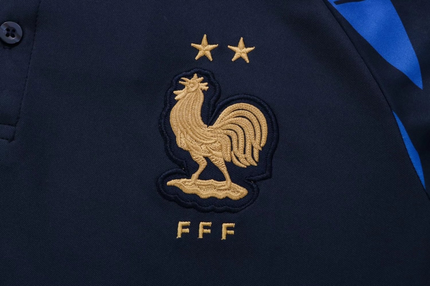 France Soccer Polo Jersey Replica Royal Mens 2022