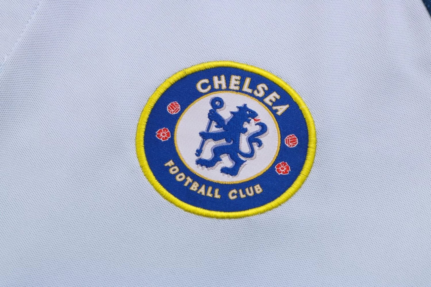 Chelsea Soccer Polo Jersey Replica Light Grey Mens 2022/23