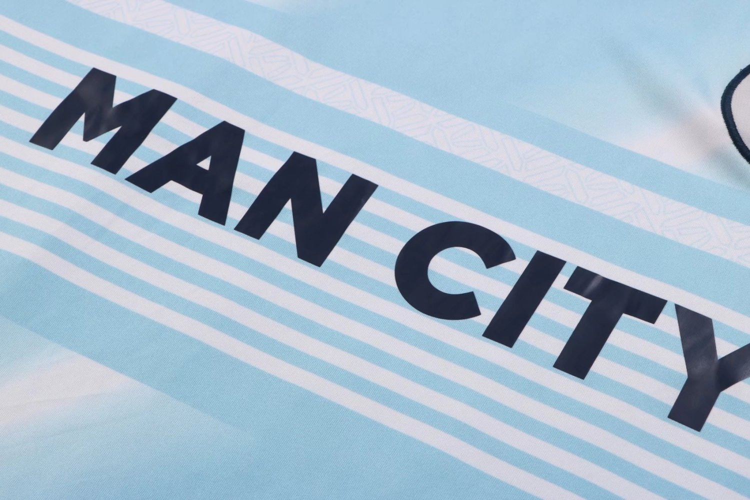 Manchester City Soccer Training Jersey Replica  Light Blue Mens 2022/23