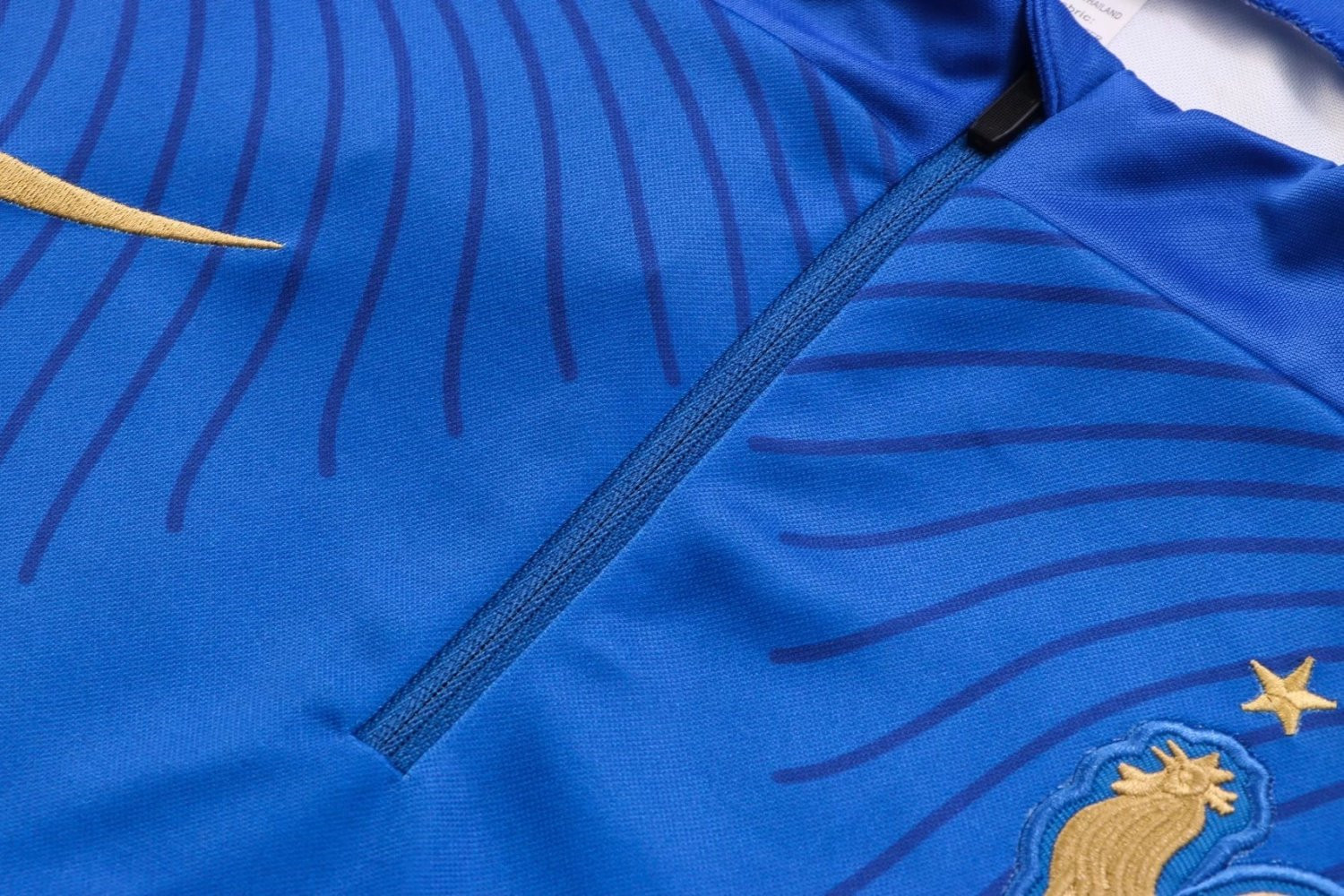 France Soccer Training Suit Blue Stripe Mens 2022/23
