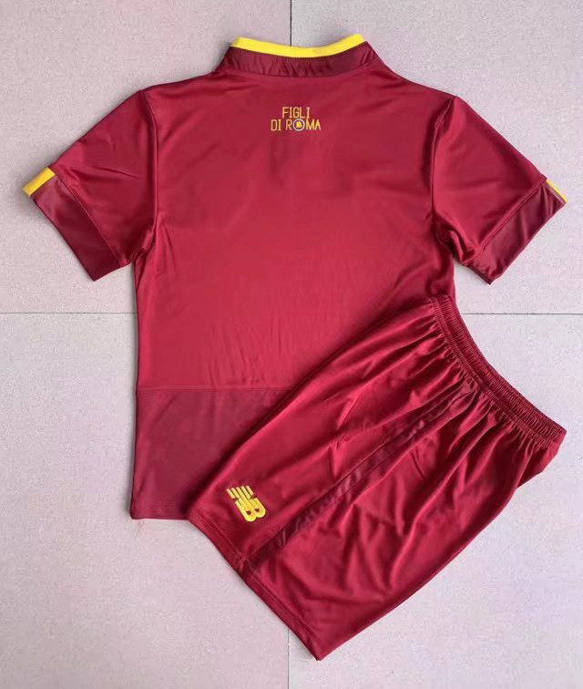 Roma Soccer Jersey + Short Replica Home Youth 2022/23