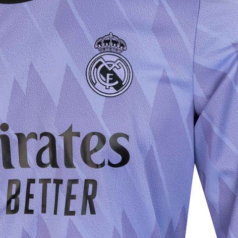 Real Madrid Away Soccer Jersey Replica Mens 2022/23 (Long Sleeve)