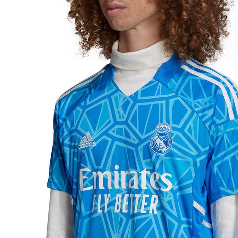Real Madrid Goalkeeper Blue Soccer Jersey Replica Mens 2022/23