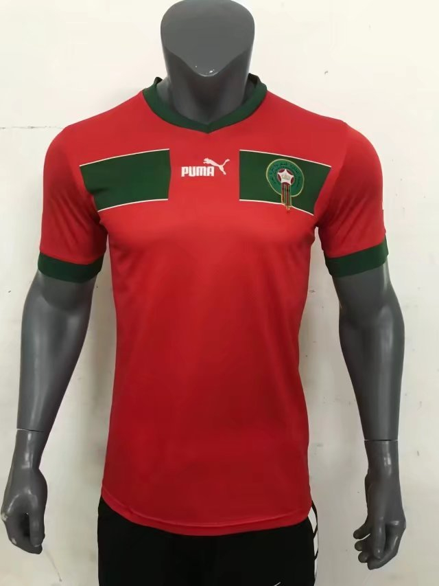Morocco Soccer Jersey Replica Home Mens 2022