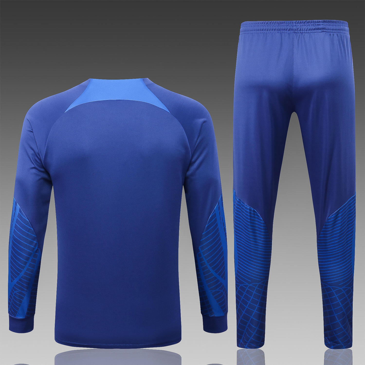 Netherlands Blue Soccer Jacket + Pants Replica Youth 2022