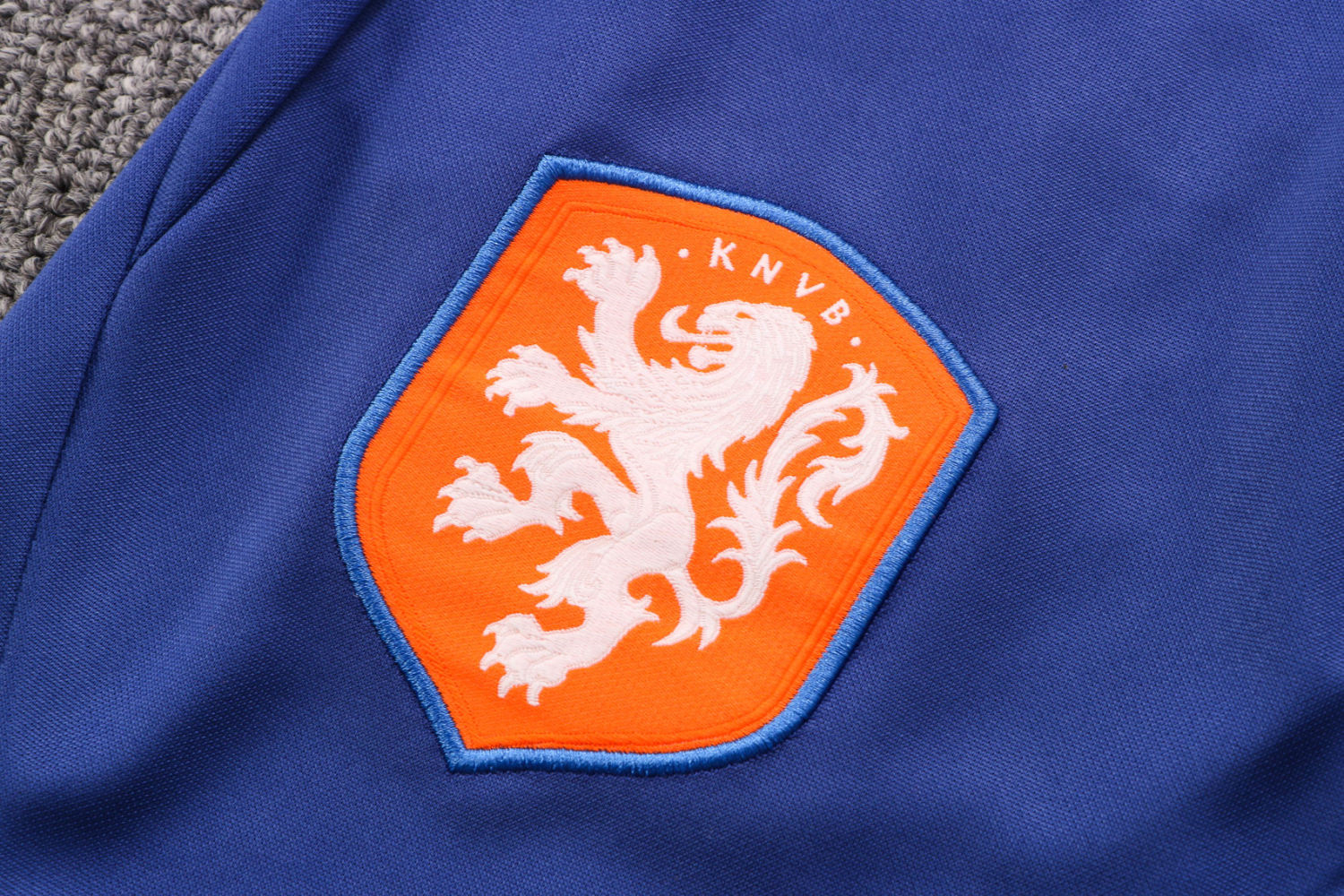 Netherlands Blue Soccer Jacket + Pants Replica Mens 2022