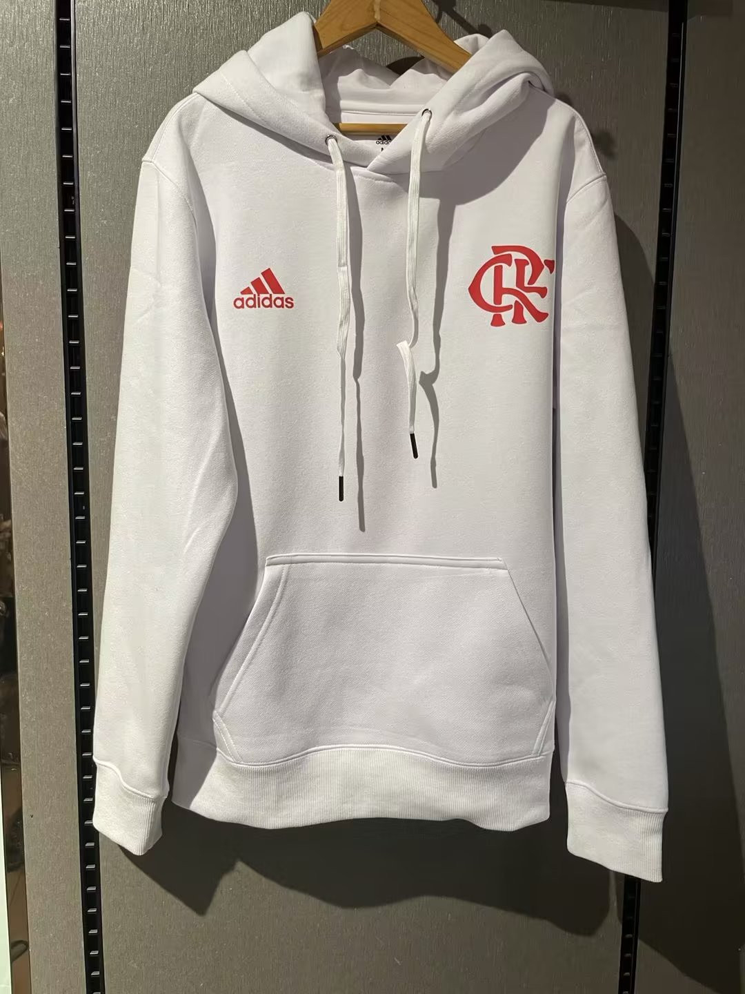 Flamengo Soccer Sweatshirt Pullover Hoodie White 2022/23 Mens