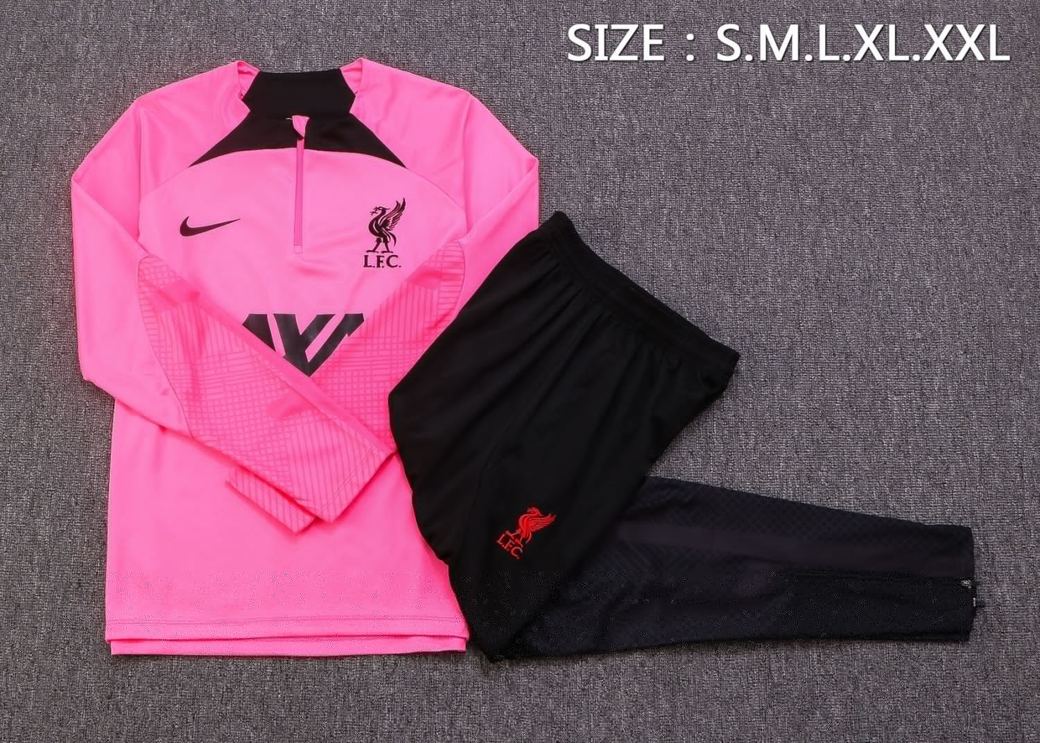 Liverpool Soccer Training Suit Pink 2022/23 Mens