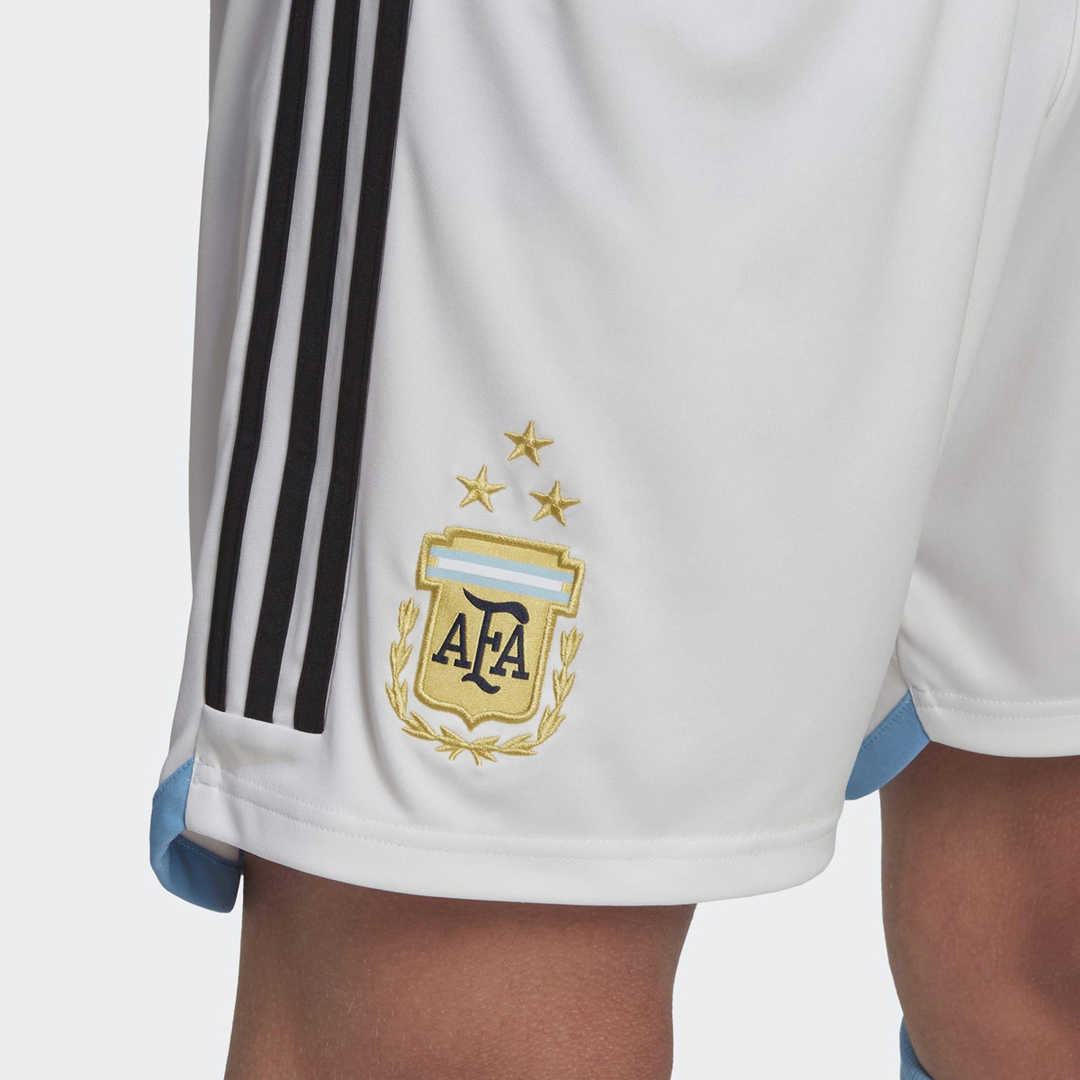 Argentina Soccer Short Replica 3-Star Home White World Cup Champions 2023 Mens