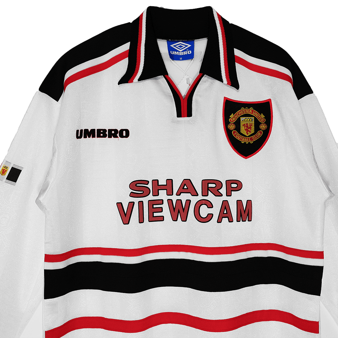 Manchester United Soccer Jersey Replica Away 1998/99 Mens (Retro Long Sleeve)