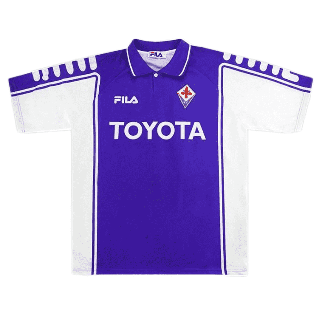 Fiorentina Soccer Jersey Replica Home 1999/00 Mens (Retro BATISTUTA #9)