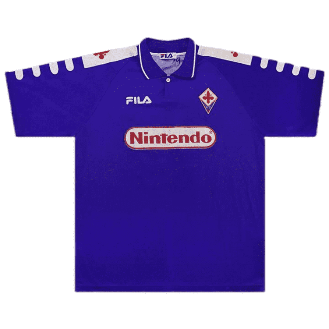 Fiorentina Soccer Jersey Replica Home 1998/99 Mens (Retro RUI COSTA #10)