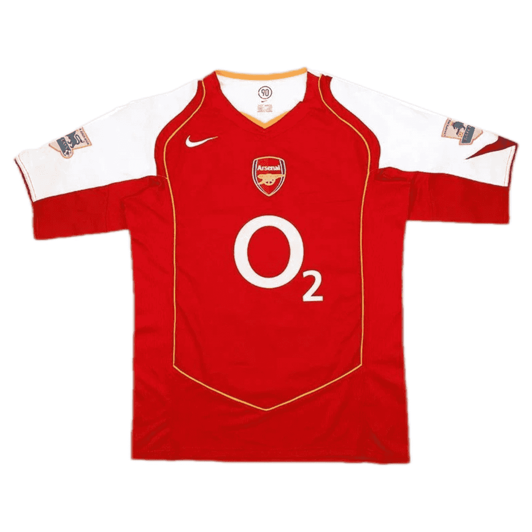 Arsenal Soccer Jersey Replica Home 2004/2005 Mens (Retro Henry #14)