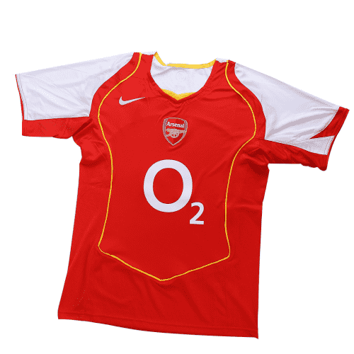 Arsenal Soccer Jersey Replica Home 2004/2005 Mens (Retro Henry #14)