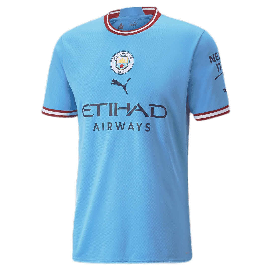 Manchester City Soccer Jersey Replica Home 2022/23 Mens (Haaland #9 Player Version)