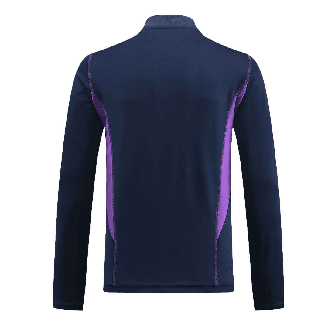 Argentina Soccer Sweatshirt + Pants Replica 3 Stars Navy Zipper 2022/23 Mens