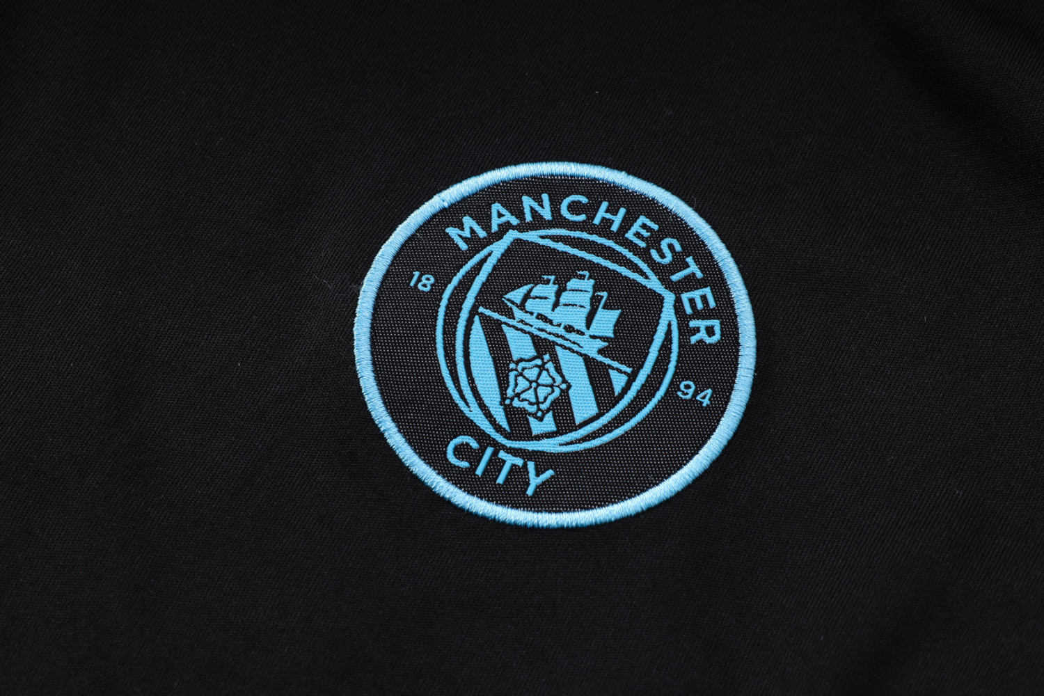 Manchester City Soccer Jersey + Short Replica Black 2022/23 Mens