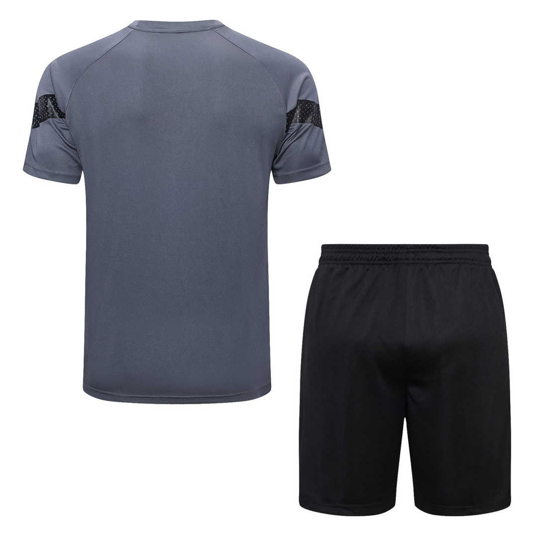 Borussia Dortmund Soccer Jersey + Short Replica Grey 2022/23 Mens