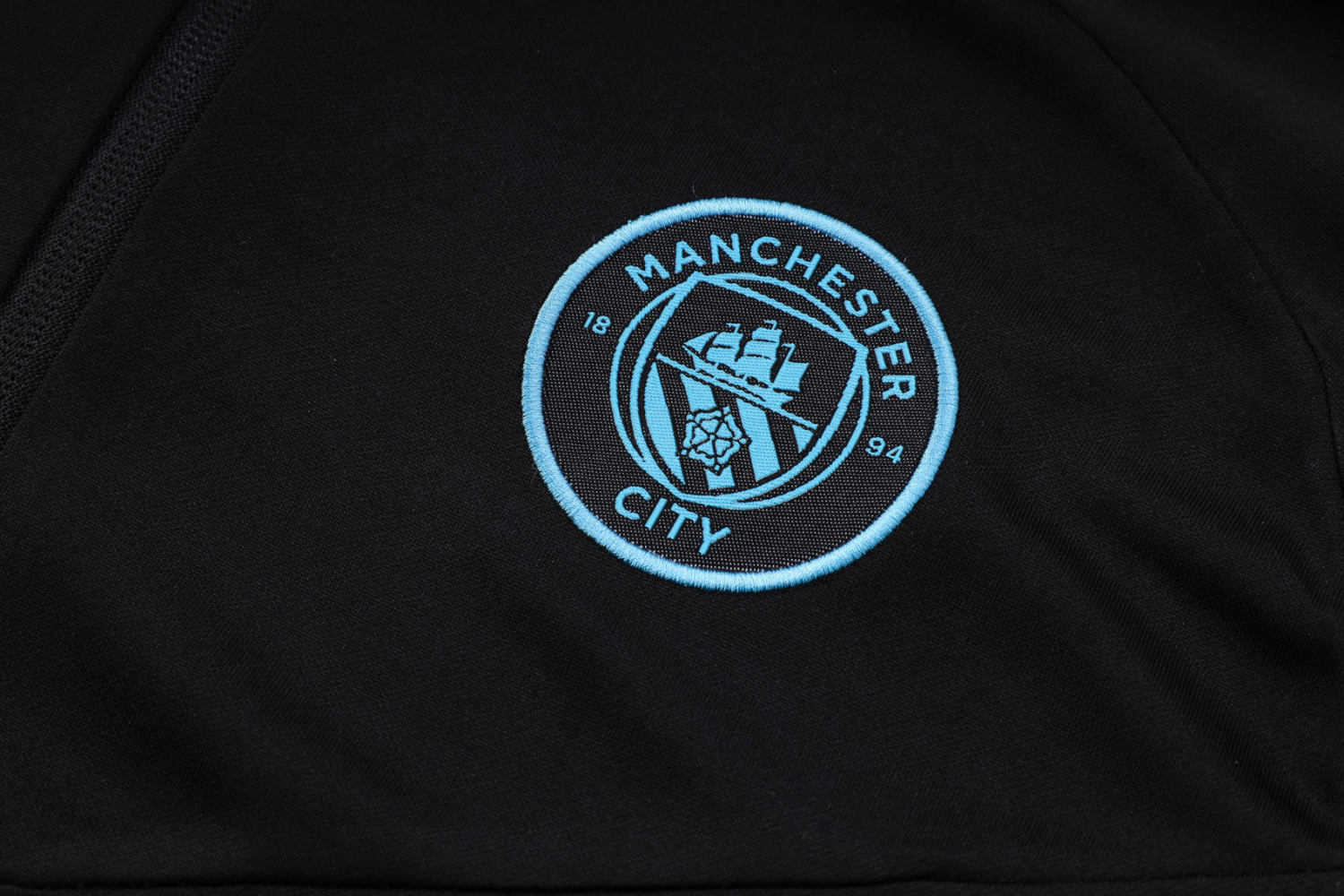 Manchester City Soccer Training Suit Replica Black 2022/23 Mens
