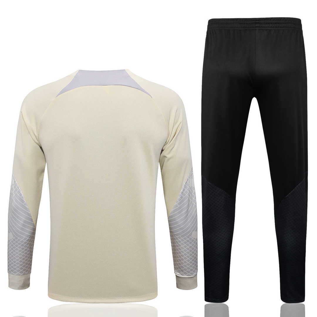 Tottenham Hotspur Soccer Jacket + Pants Replica Cream 2022/23 Mens