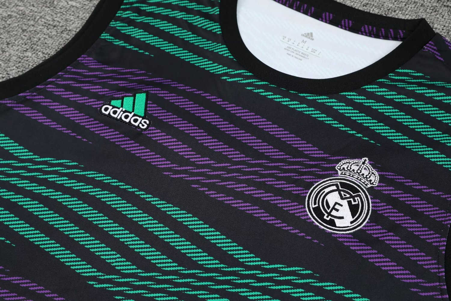 Real Madrid Soccer Singlet + Short Replica Green - Purple 2023/24 Mens