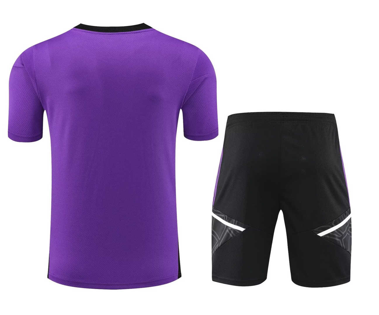 Real Madrid Soccer Jersey + Short Replica Purple 2023/24 Mens