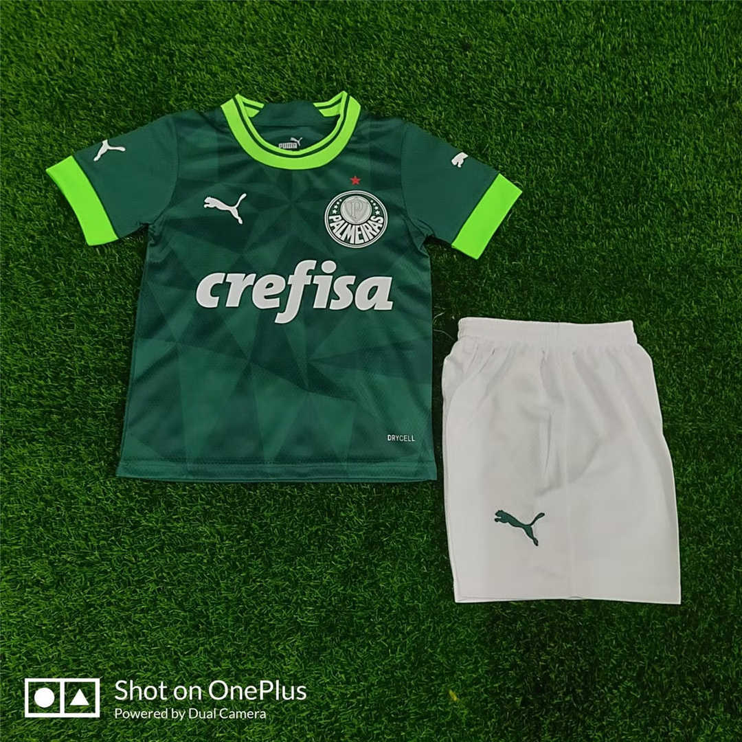 Palmeiras Soccer Jersey + Short Replica Home 2023/24 Youth