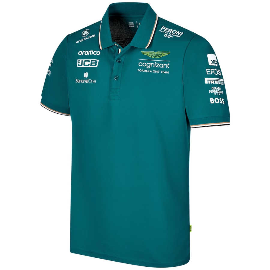 Aston Martin F1 Team Polo Shirt Green 2023 Men's