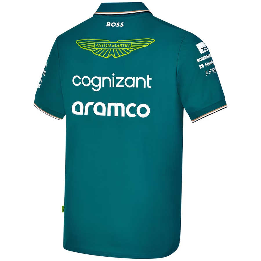 Aston Martin F1 Team Polo Shirt Green 2023 Men's