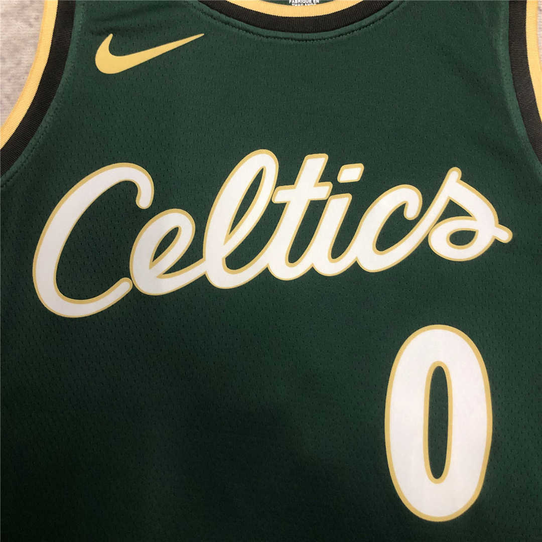 Boston Celtics City Edition Swingman Jersey Green 2022/23 Men's (TATUM #0)