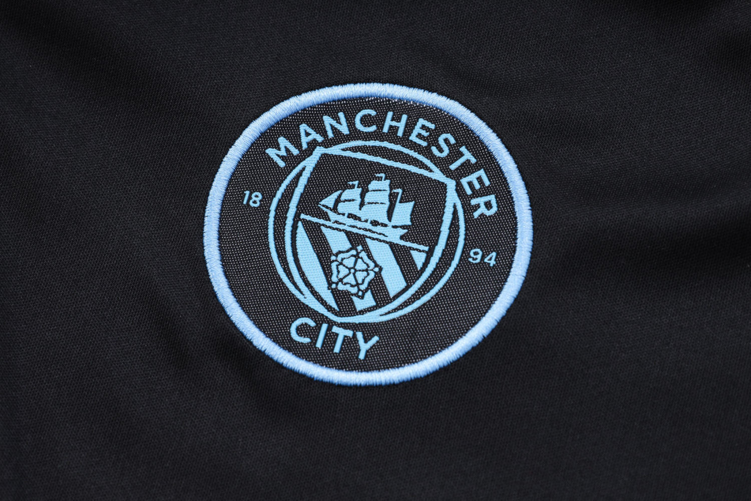 Manchester City Soccer Polo Replica Black 2023/24 Men's