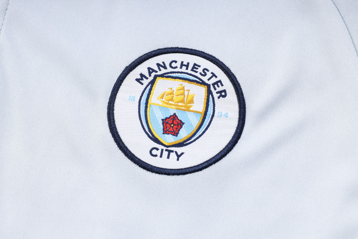Manchester City Soccer Polo Replica Light Grey 2023/24 Men's