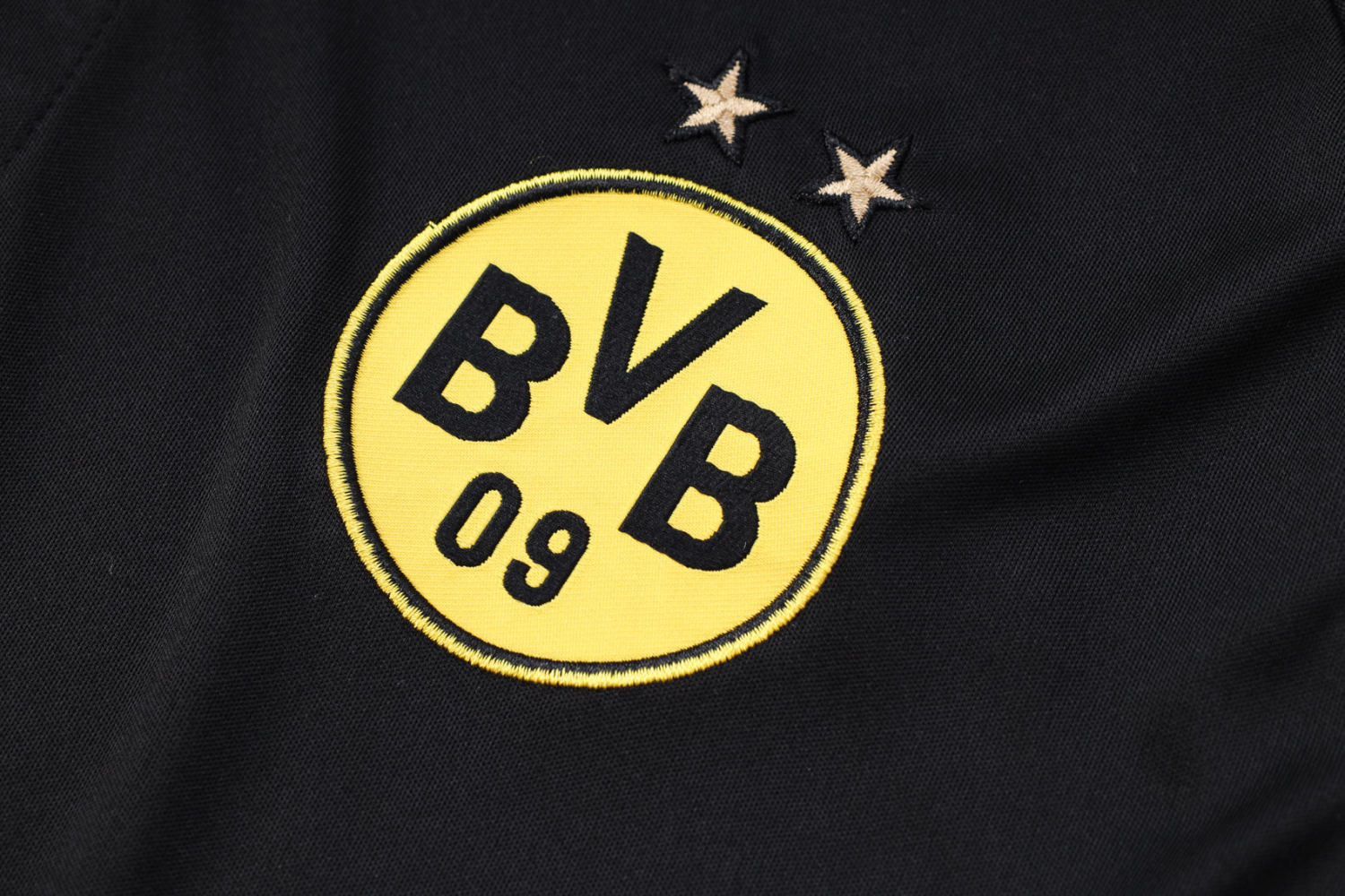 Borussia Dortmund Soccer Polo Replica Black 2023/24 Men's