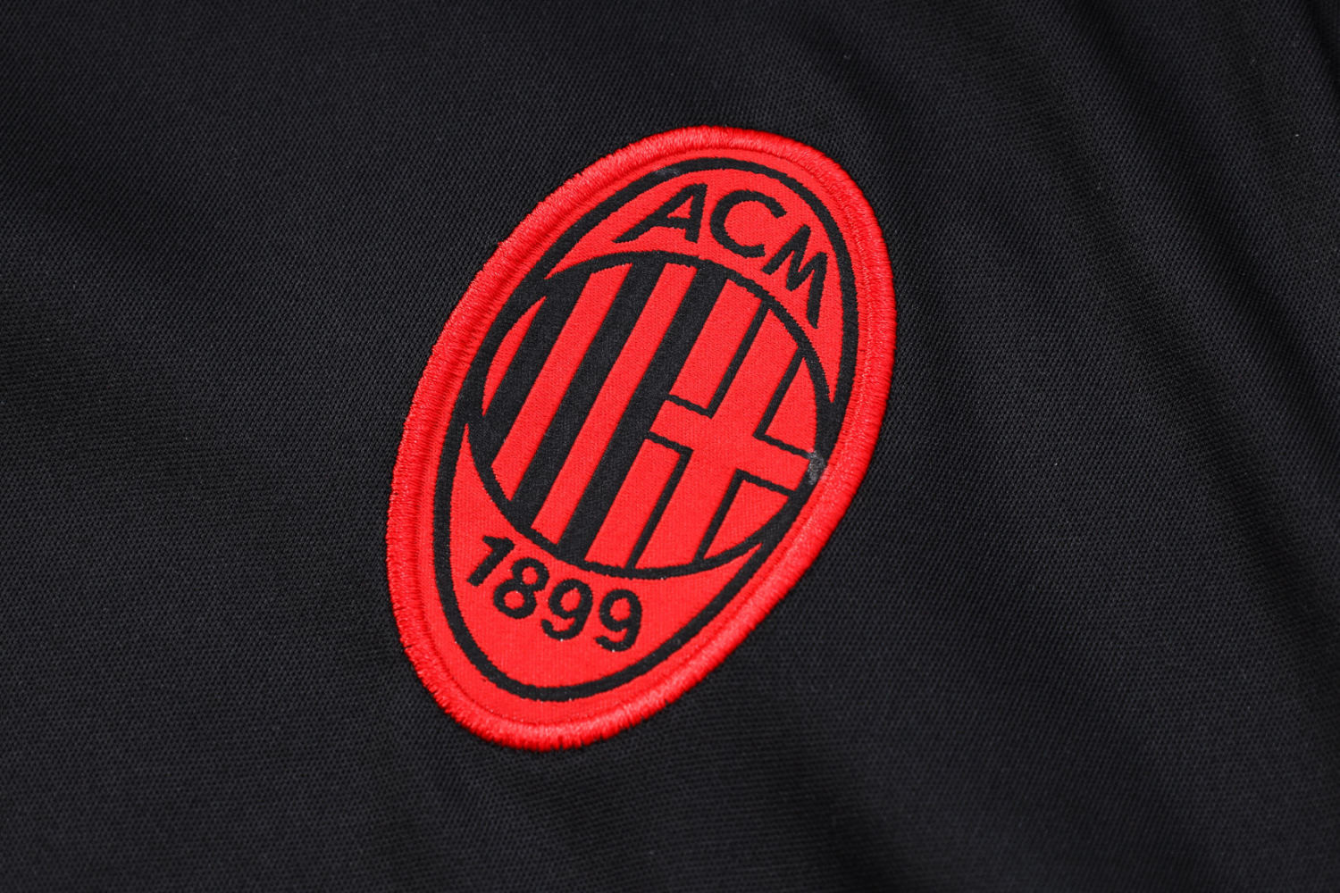 AC Milan Soccer Polo Replica Black 2023/24 Men's