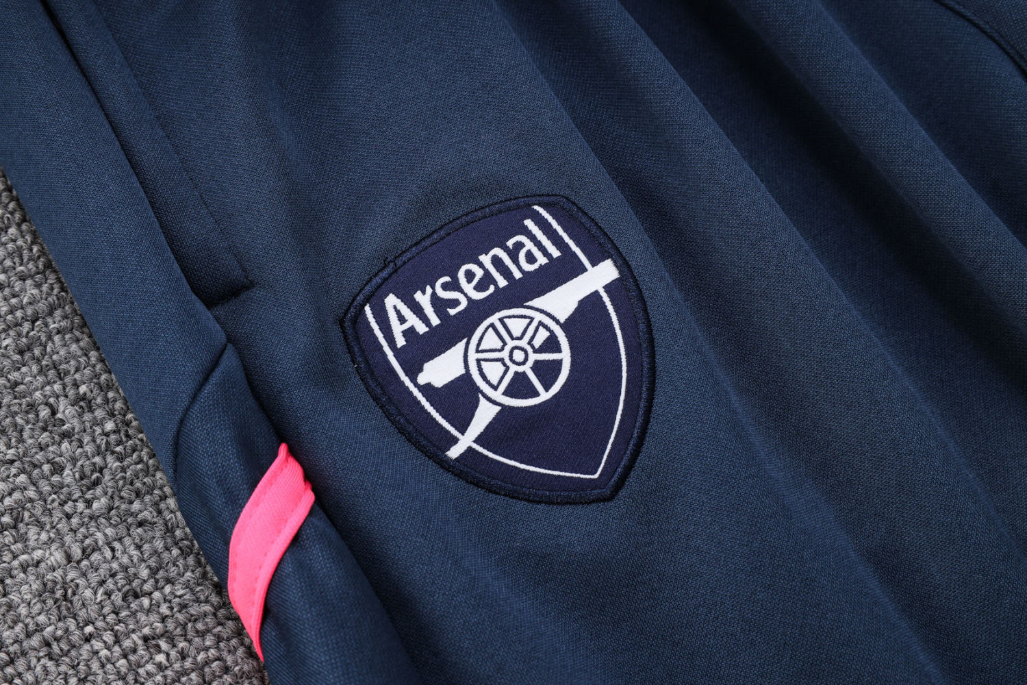 Arsenal Soccer Jacket + Pants Replica Light Grey 2023/24 Mens (Hoodie)