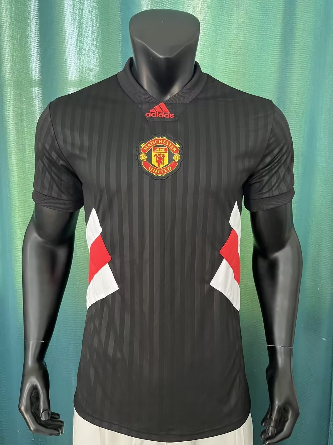 Manchester United Soccer Jersey Replica Icon Black 2023/24 Mens