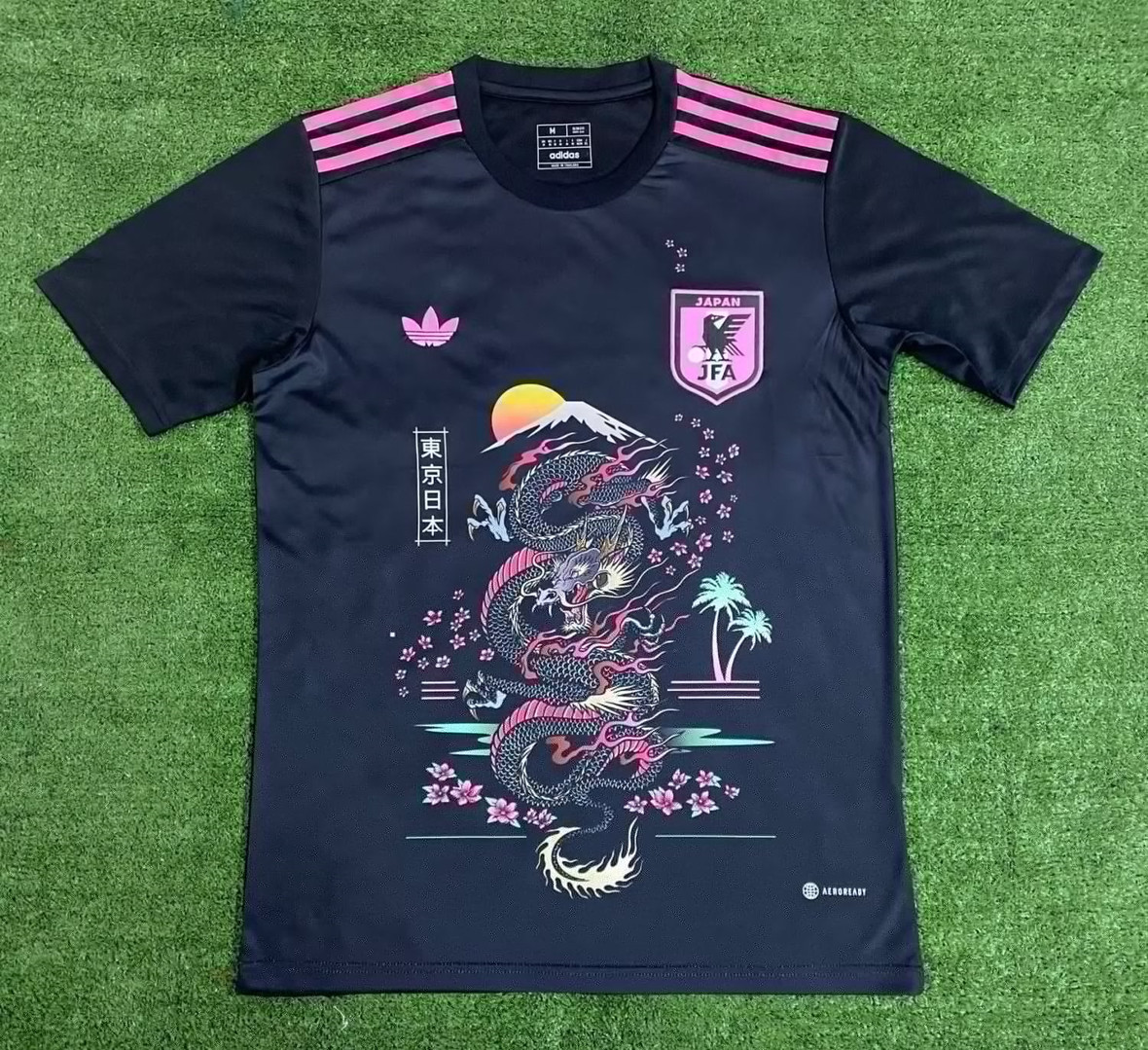 Japan Soccer Jersey Replica Anime Dragon Black 2023 Mens (Special Edition)